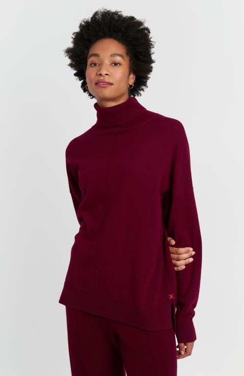 Relaxed Roll Neck Wool & Cashmere Sweater