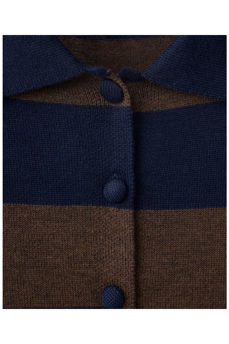 Sergi Polo Cardigan, Alternate, color, BROWN