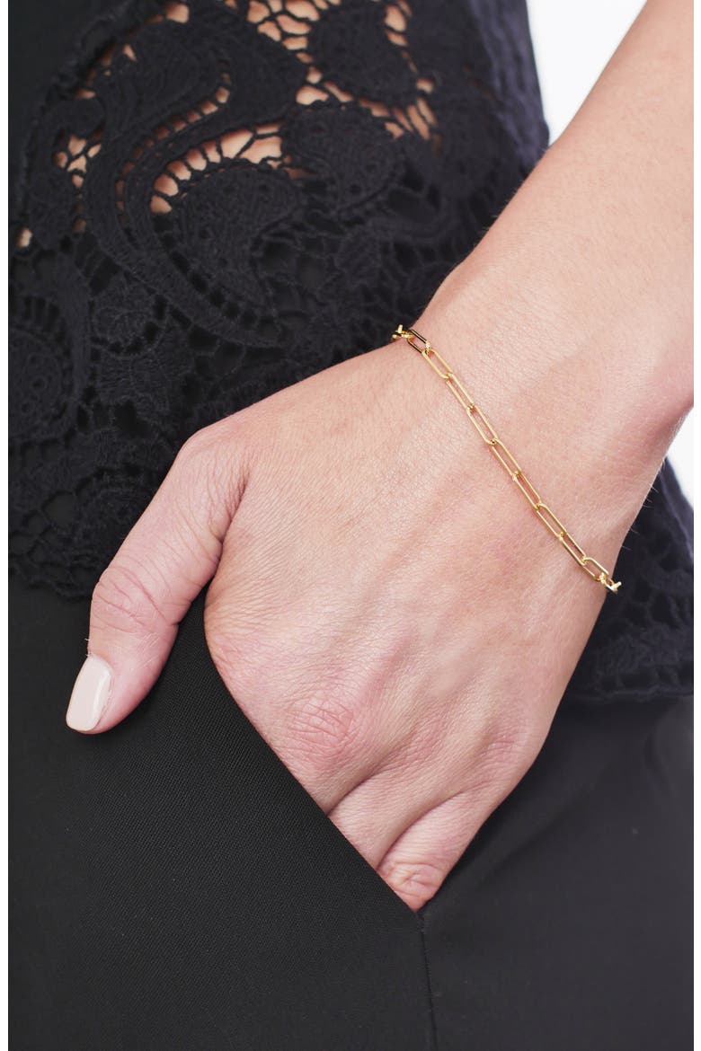 14K Gold Ofira Chain Bracelet, 3.2mm, Alternate, color, 14K YELLOW GOLD