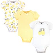 Hudson Baby Triple Pack of Soft Cotton Bodysuits