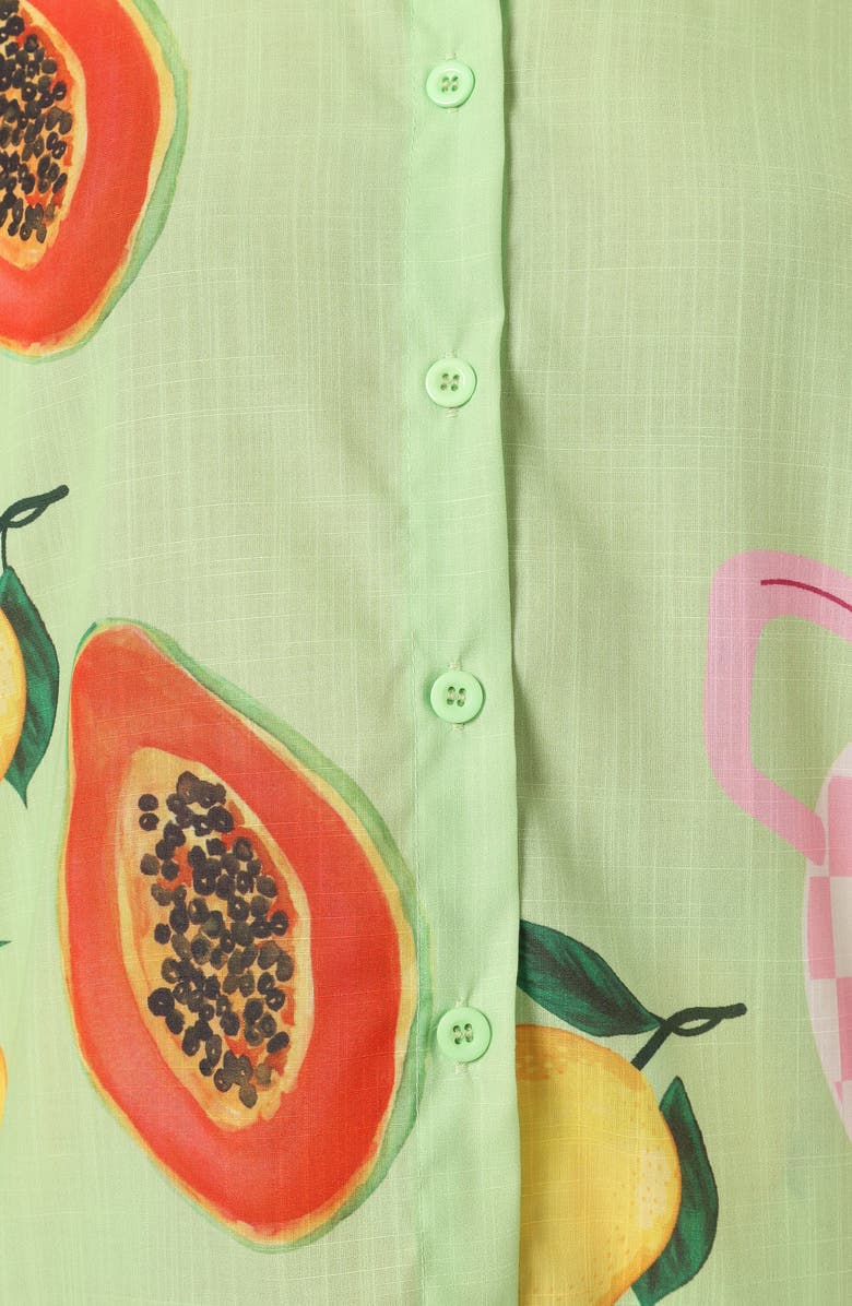 Petal & Pup Piccolo Button-Up Shirt & Shorts Set, Alternate, color, 
