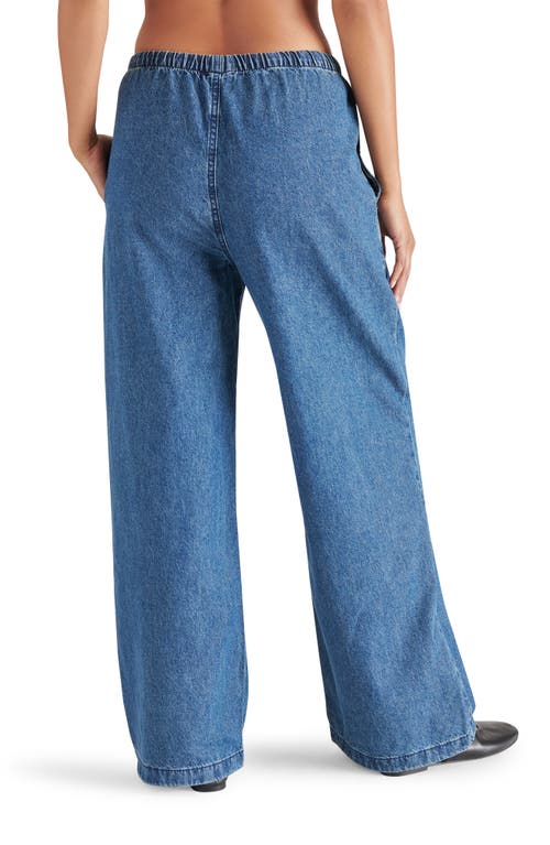 Steve Madden Gilda Wide Leg Denim Pants In Dakota Wash