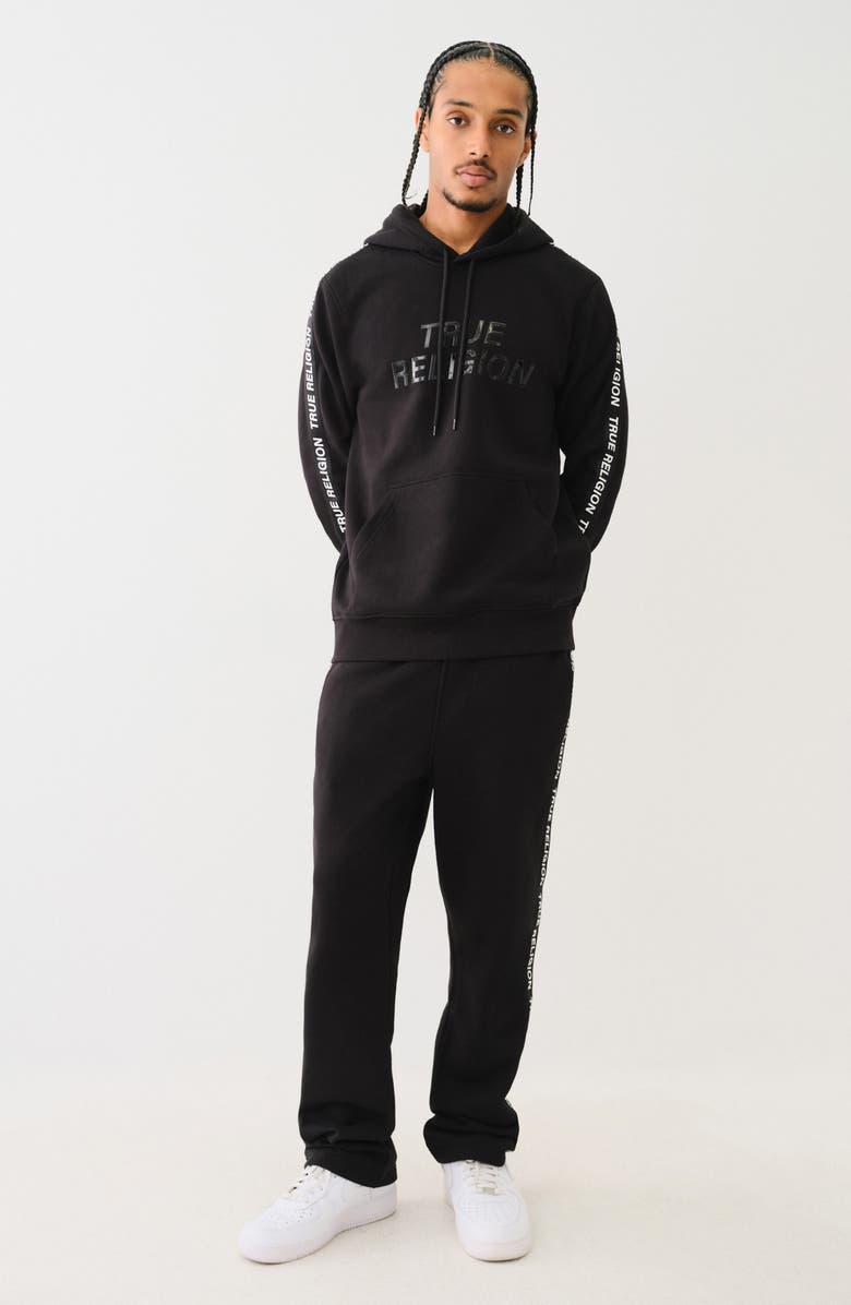 True Religion Silicone Tape Pullover Hoodie, Alternate, color, 