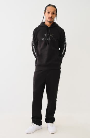 True Religion Silicone Tape Pullover Hoodie | Nordstromrack