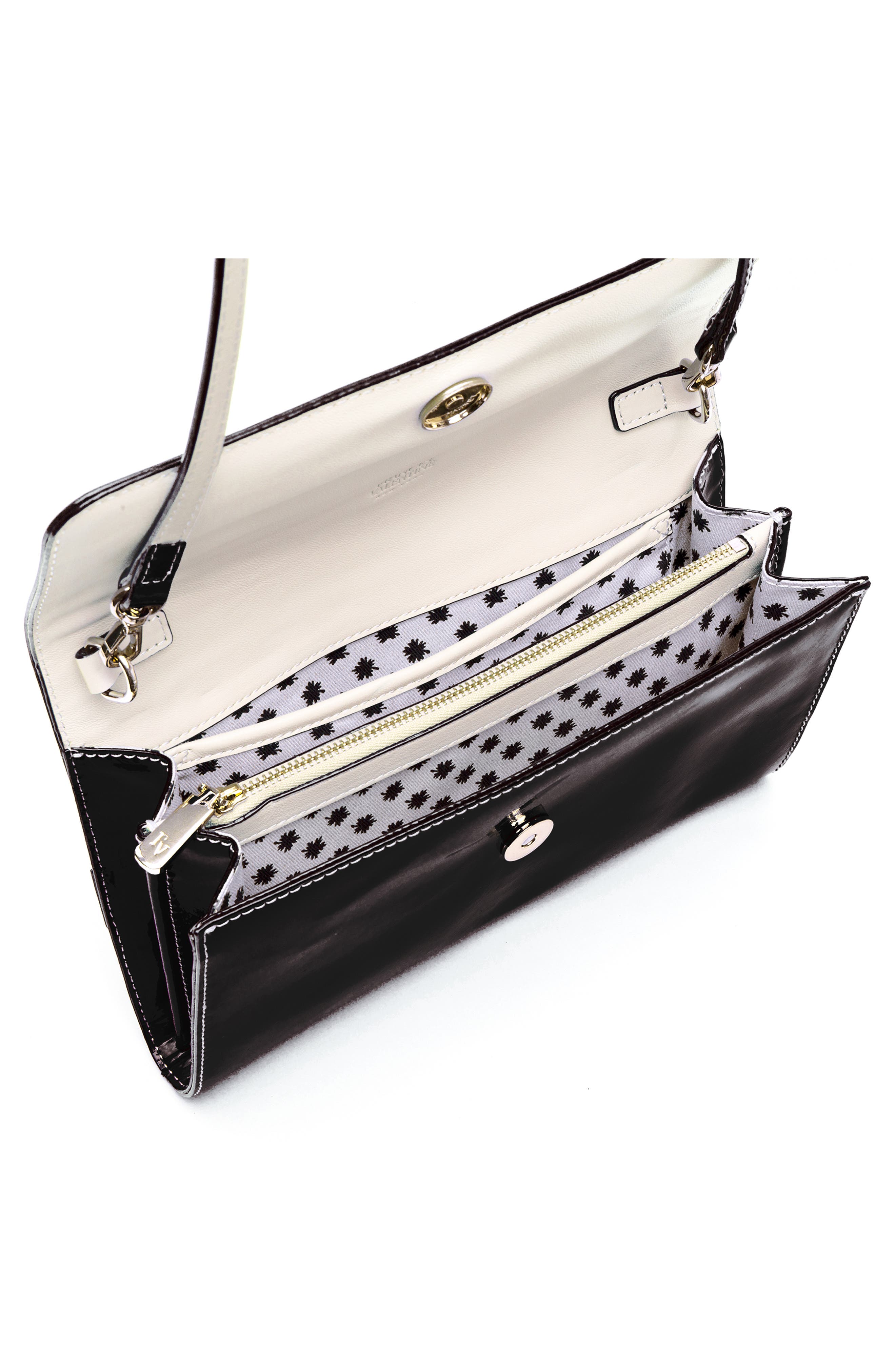 Frances Valentine Kelly Patent Leather Crossbody Bag, Alternate, color, 