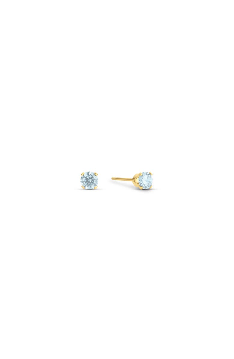 Set & Stones Birthstone Studs, Main, color, Gold / March