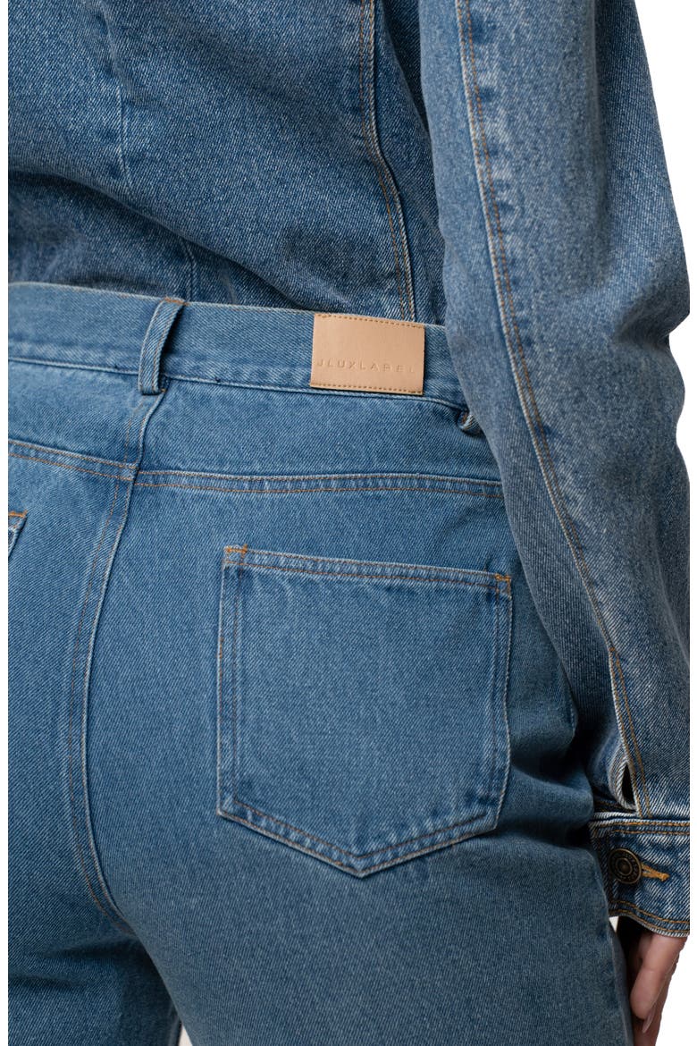 Roesia Tapered Leg Jeans, Alternate, color, DENIM