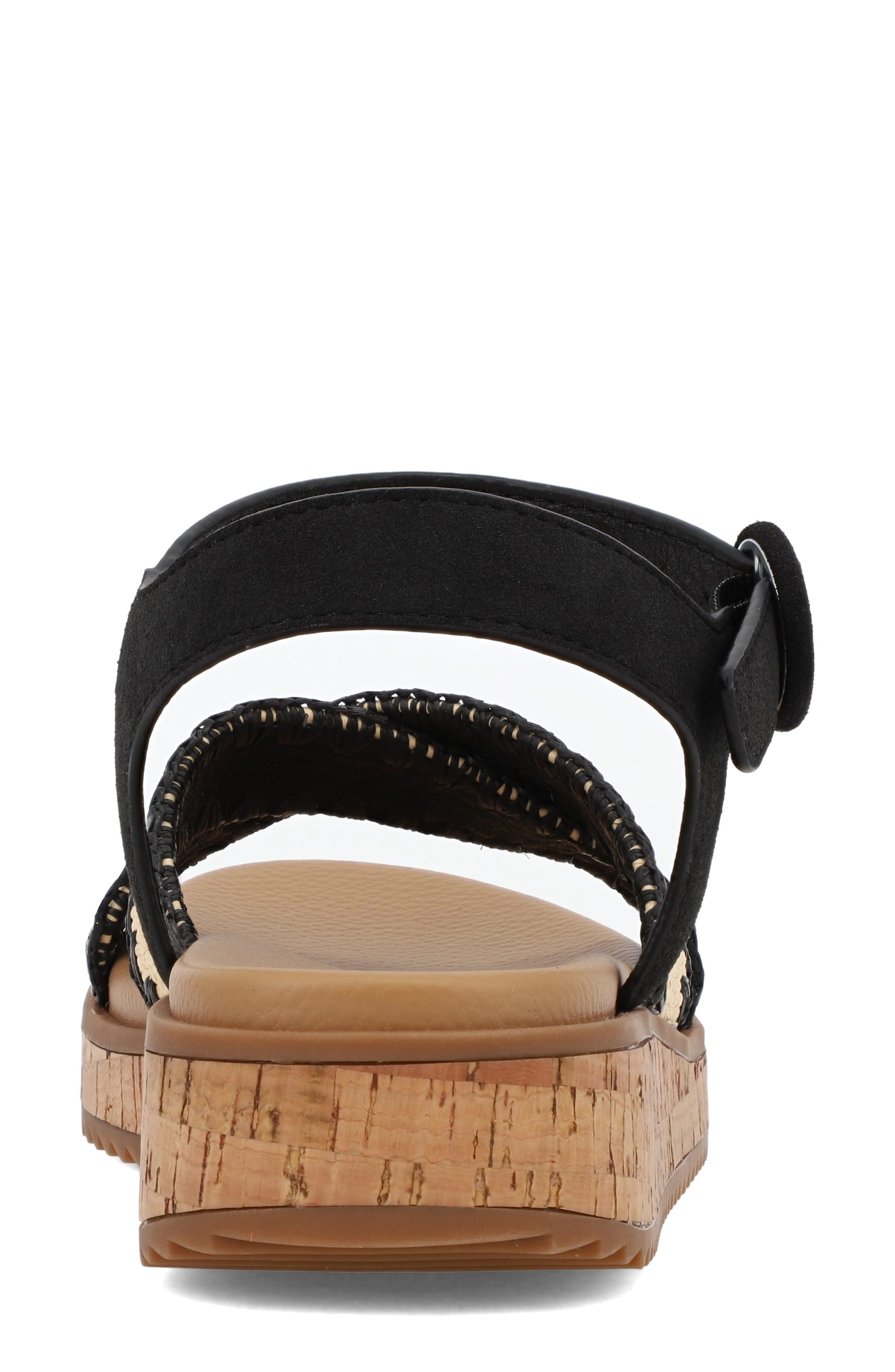 MIA AMORE <p>Rinaa Platform Sandal (Women)</p>, Alternate, color, Natural W/ Black
