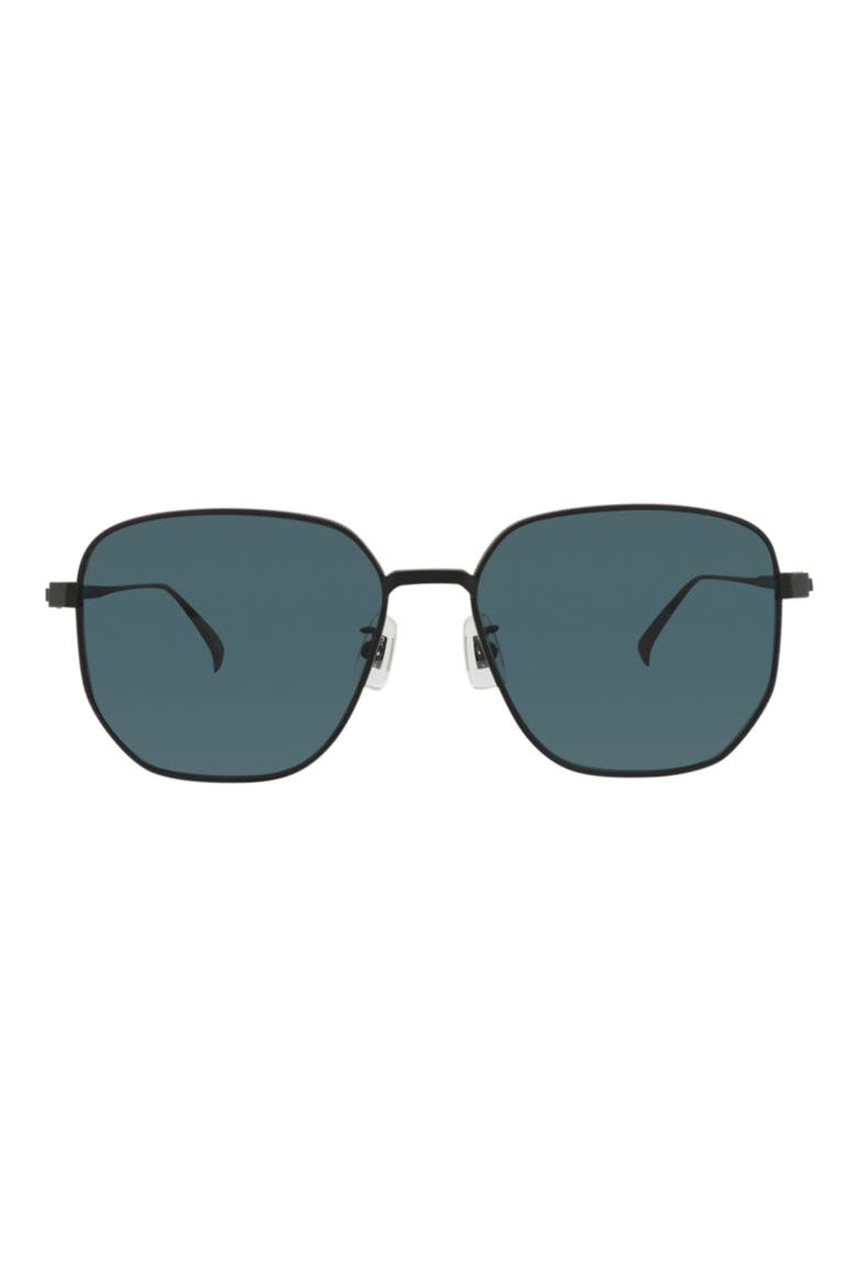 59mm Square Sunglasses, Main, color, BLACK BLACK GREY