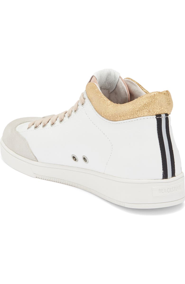 Blackstone RL89 Mid Top Sneaker, Alternate, color, White/Cameo Rose