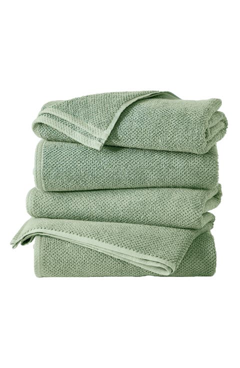 Cotton 4-Pack Textured Bath Towels