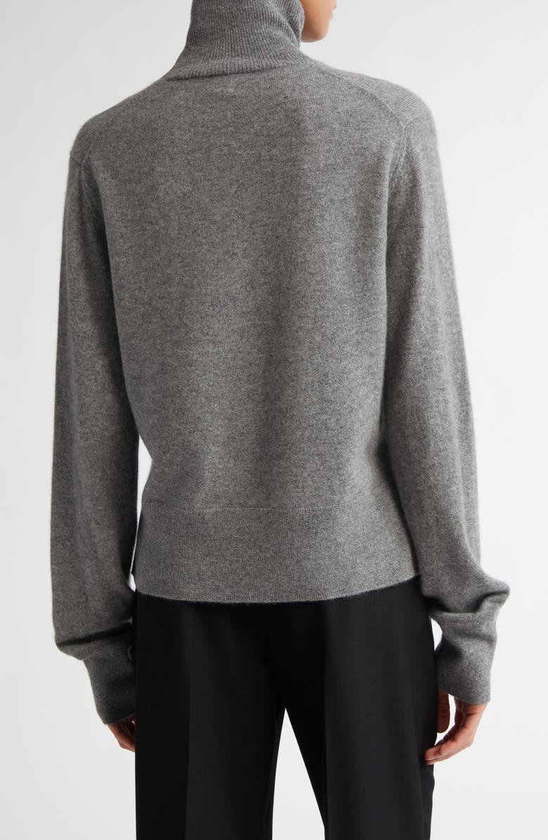 TOTEME Crop Cashmere Turtleneck Sweater, Alternate, color, 