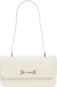 Sam Edelman Loraine Flap Embossed Faux Leather Shoulder Bag