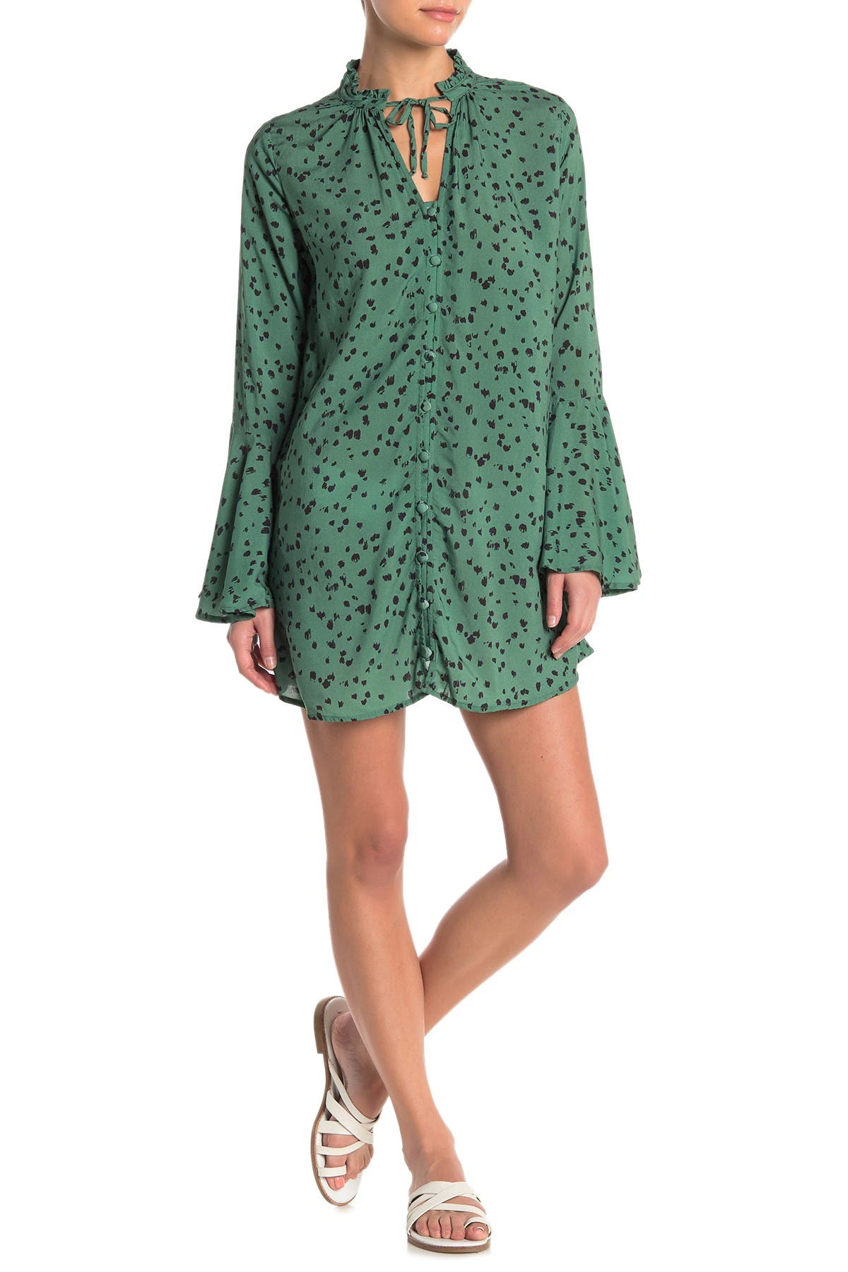 Maaji Green Barrier Reef Cover-Up Tunic (Women) | Nordstromrack
