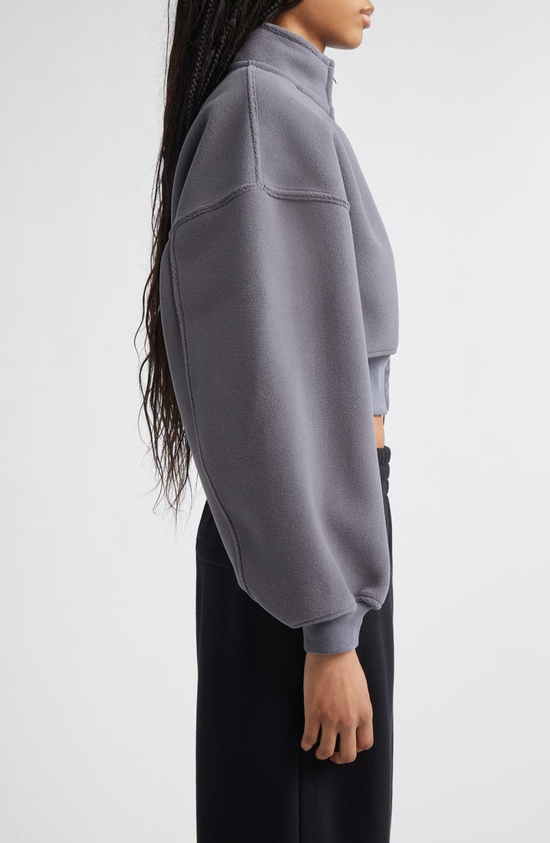 Alexander Wang Crop Jacket, Alternate, color, Alloy