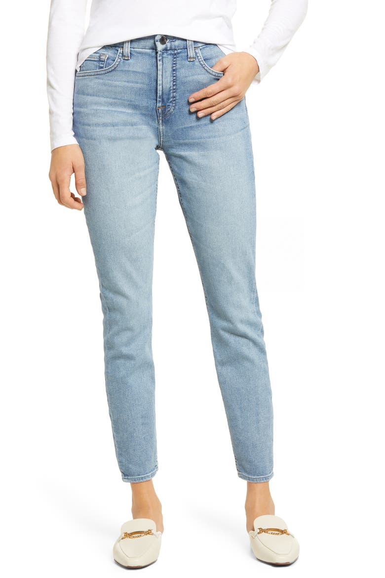 JEN7 High Waist Ankle Skinny Jeans, Main, color, HARLOW VINTAGE