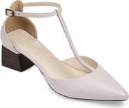 Journee Collection Cameela T-Strap Pointed Toe Pump
