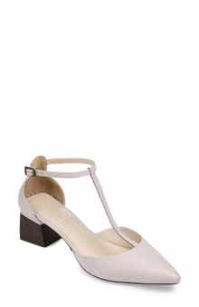 Journee Collection Cameela T-Strap Pointed Toe Pump