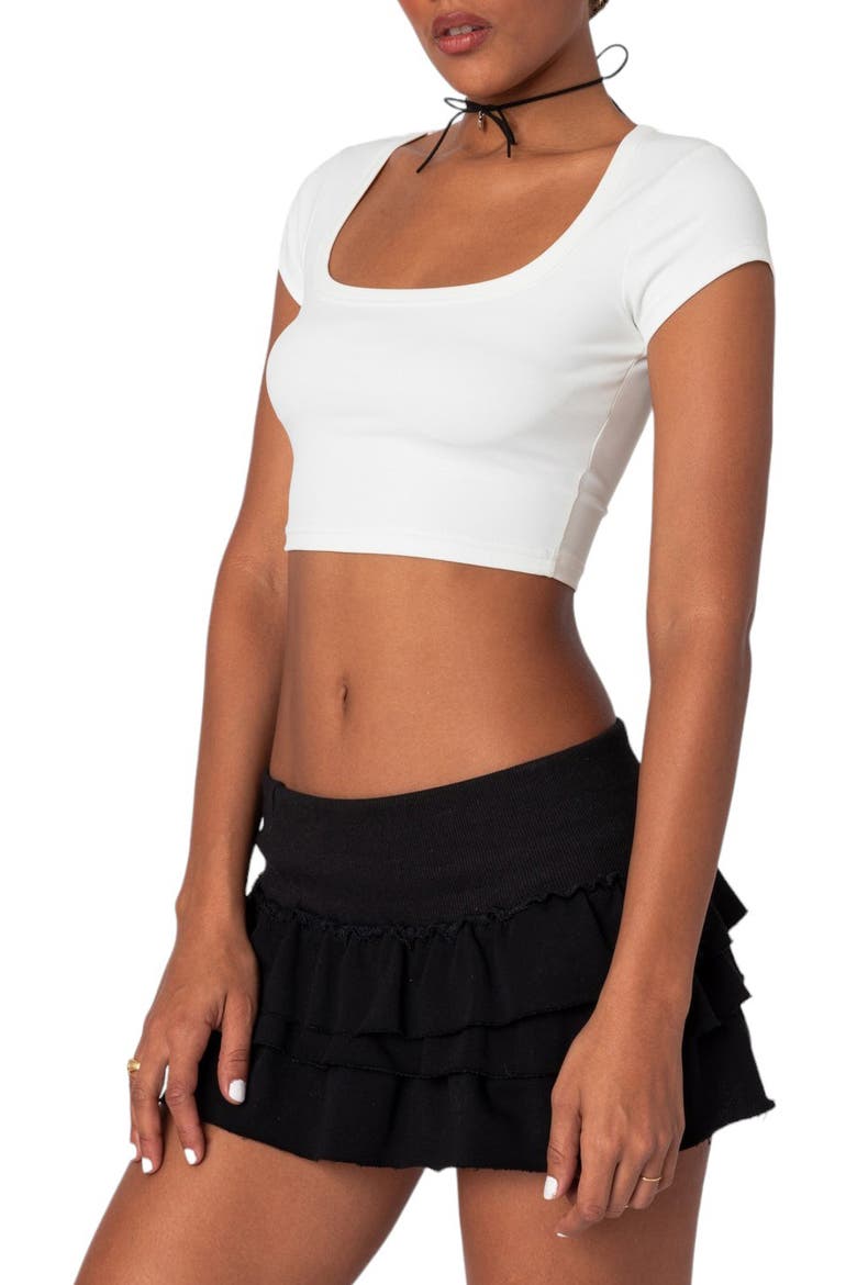 Ricki Crop T-Shirt, Alternate, color, WHITE