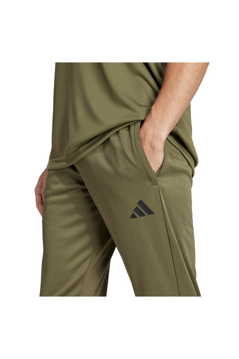 Sereno AEROREADY 3-Stripes Sweatpants, Alternate, color, OLIVE STRATA/ BLACK