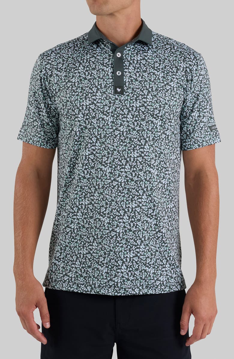 Bad Birdie Core Performance Polo, Main, color, Mini Mood - Washed Sage