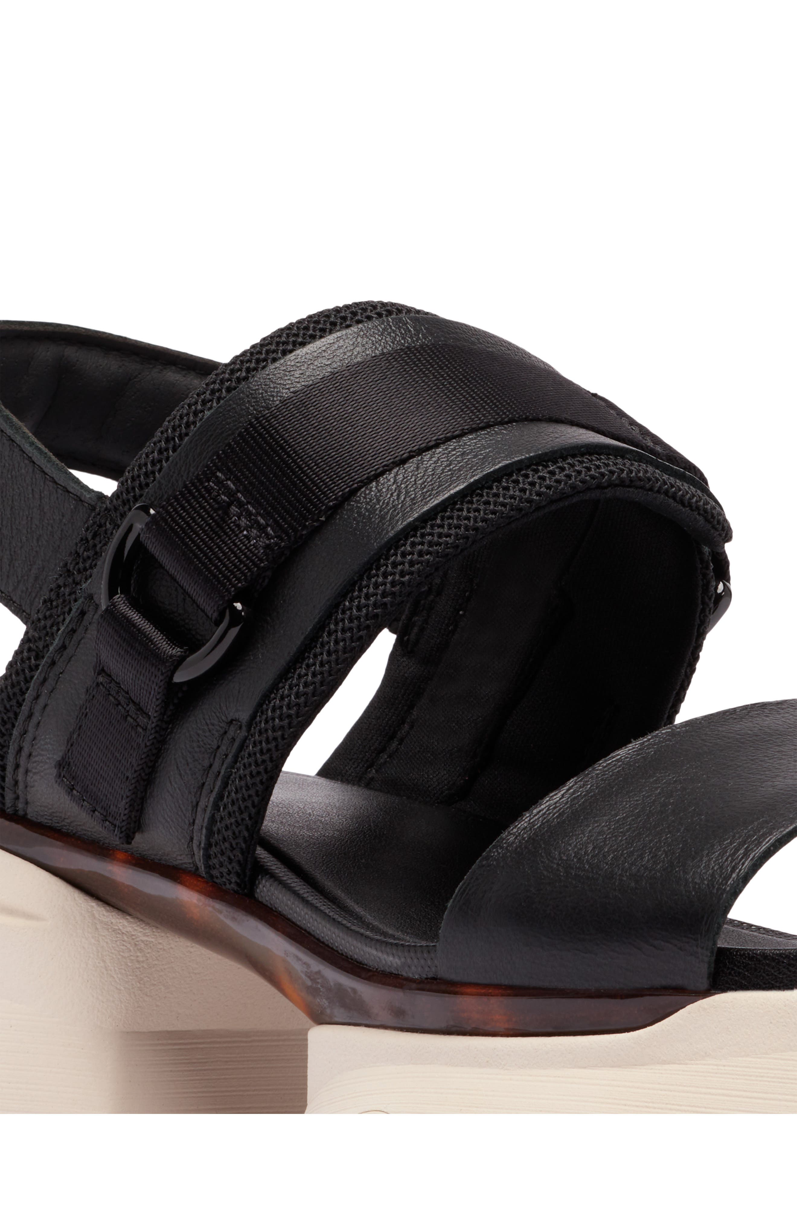 SOREL Kinetic Impact Slingback Sandal, Alternate, color, Black/ Chalk