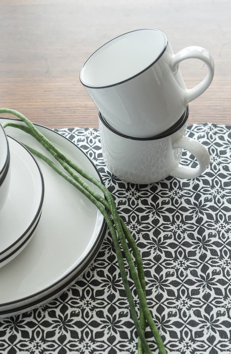 BIA Cordon Bleu Set of 4 Silhouette Mugs, Alternate, color, White W/ Black