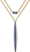 Mindi Mond Sapphire & Diamond Sautoir Necklace