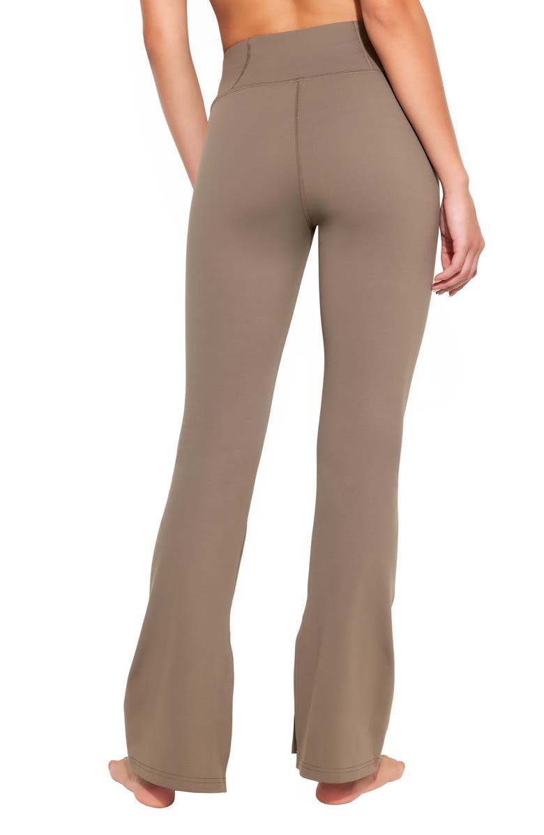 Spiritual Gangster Olympia Slit Hem Pants, Alternate, color, Shroom