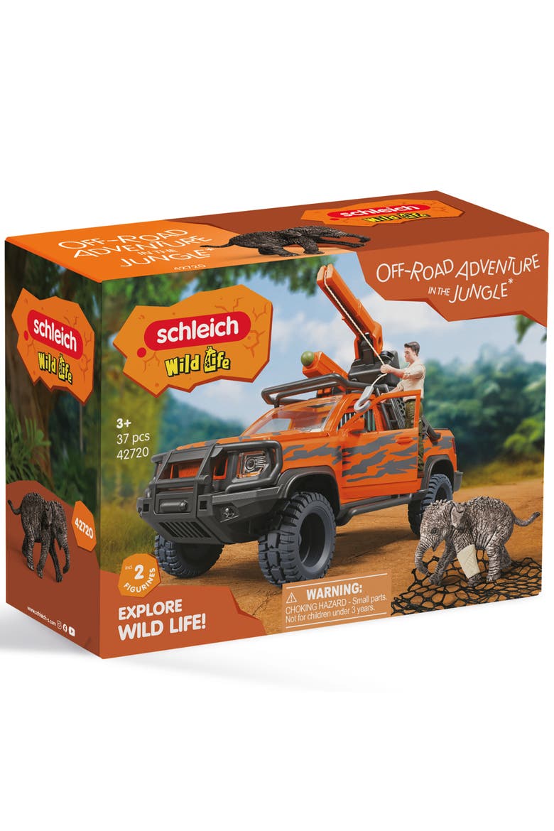Wild Life, Off Road Adventure In The Jungle, 37 Piece Animal Rescue, Main, color, Multicolored