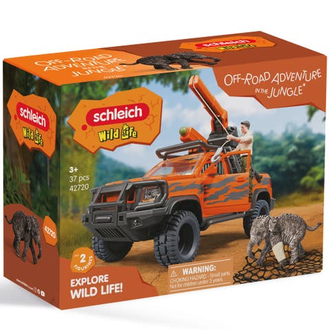 Wild Life, Off Road Adventure In The Jungle, 37 Piece Animal Rescue