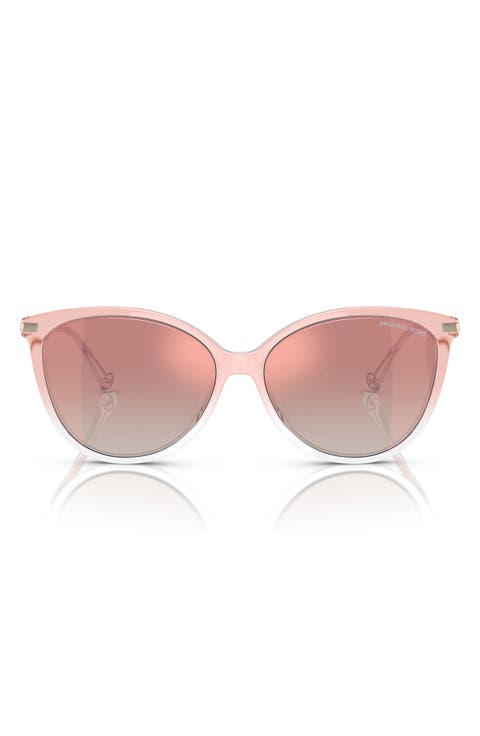 56mm Gradient Cat Eye Sunglasses