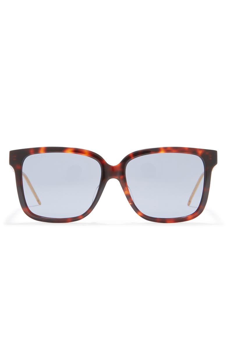 Gucci 56mm Square Sunglasses, Main, color,