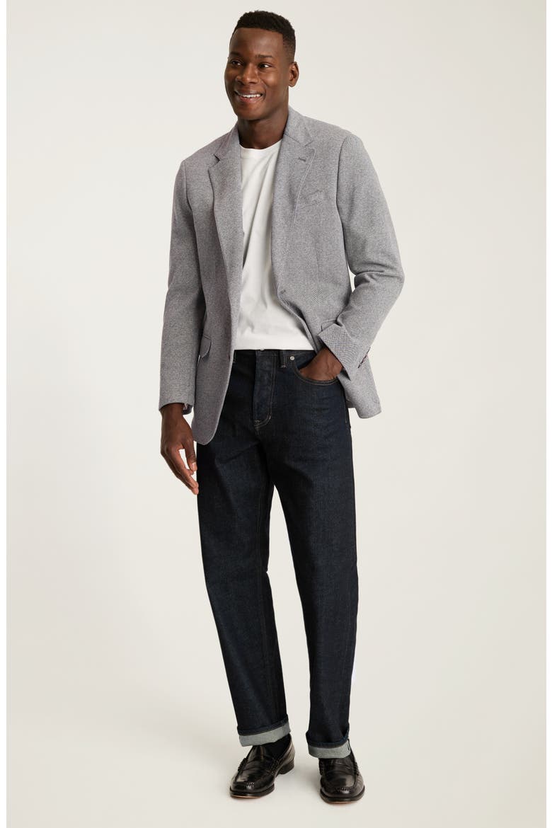 Japanese Stretch Selvedge Straight Leg Jeans, Alternate, color, RINSE WASH