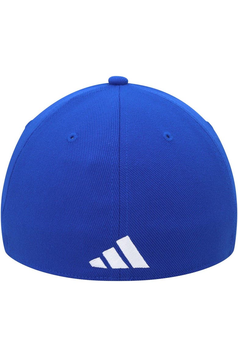 Men's adidas Royal Kansas Jayhawks Vault Slouch Flex Hat, Alternate, color, Royal