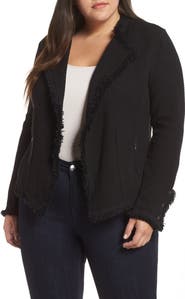 NIC+ZOE Fringe Mix Knit Jacket