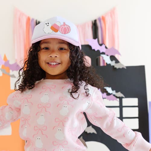 Sweet Wink Halloween Treats Patch Trucker Hat In Multi