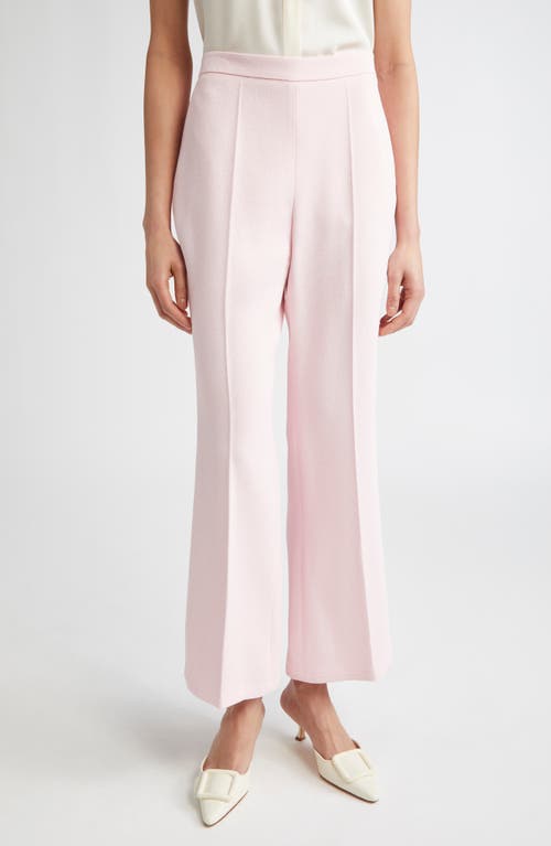 Giambattista Valli Crepe Flare Trousers in Pale Rose  product
