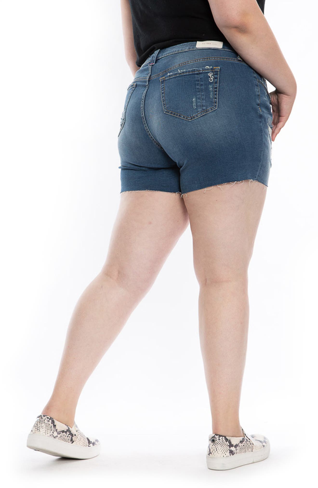 Ripped Denim Cutoff Shorts - image 2