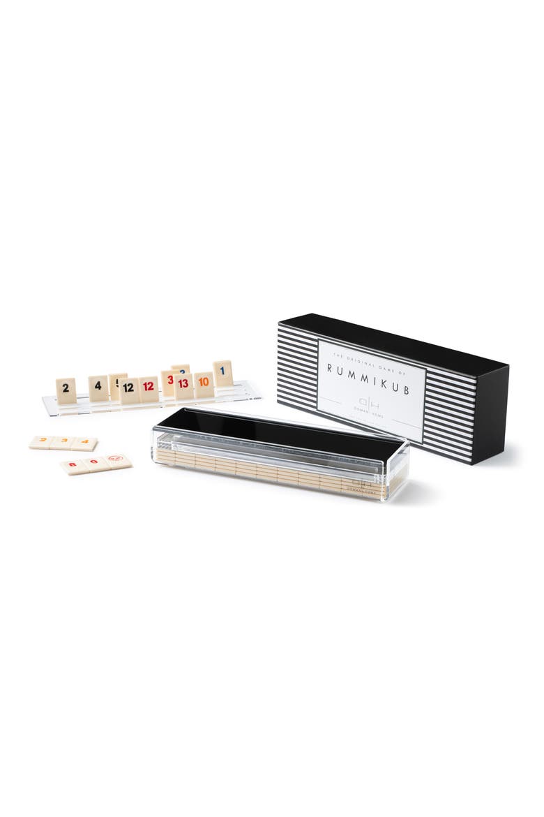 Rummikub Set with Acrylic Box, Main, color, BLACK