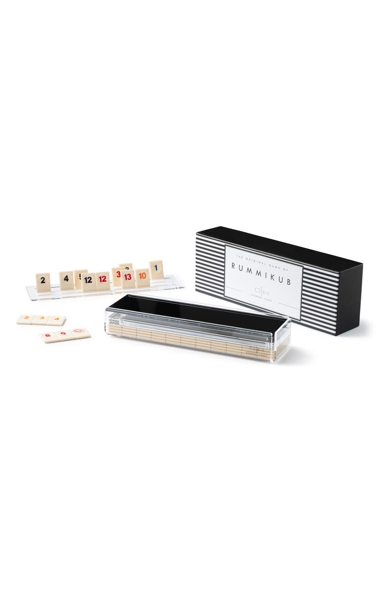 Domani Home Rummikub Set with Acrylic Box, Main, color, Black