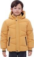 Rokka&Rolla Kids' Cozy Grid Puffer Jacket