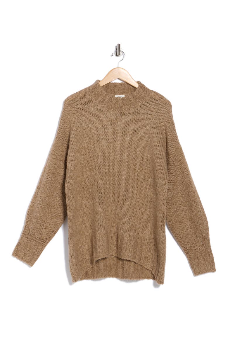 x Cella Jane Wool Blend Tunic Sweater, Alternate, color, TOAST