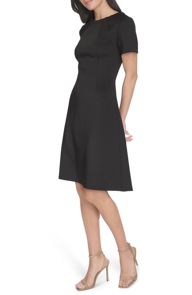 Calvin Klein Short Sleeve A-Line Dress, Alternate, color, 