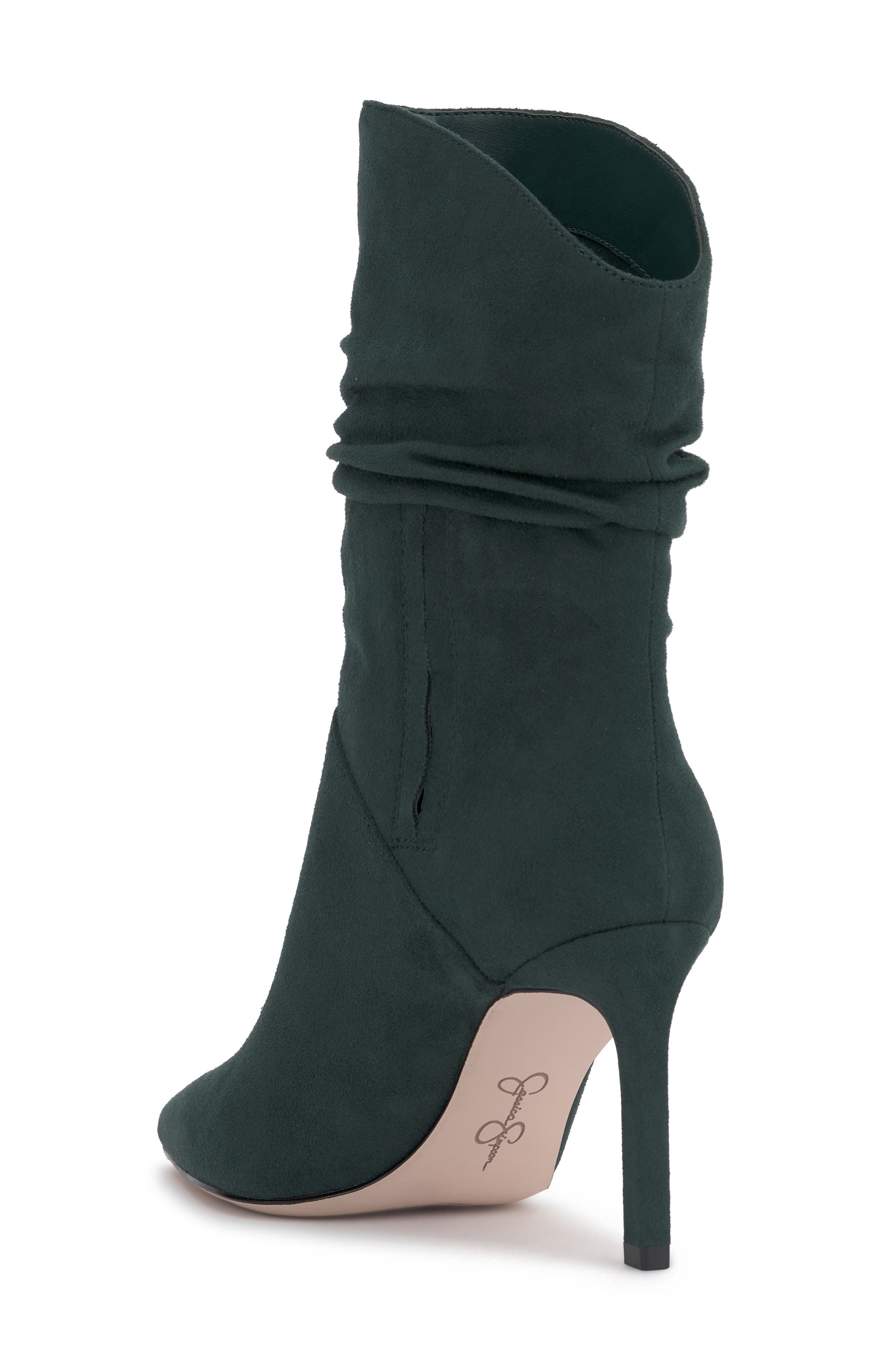 Elisti Pointed Toe Slouch Bootie, Alternate, color, EVERGREEN