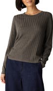 Eileen Fisher Ribbed Superfine Merino Wool Crewneck Sweater