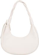 Mali + Lili Brianna Soft Bow Faux Leather Crescent Shoulder Bag