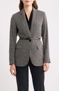 Anne Klein One-Button Belted Blazer