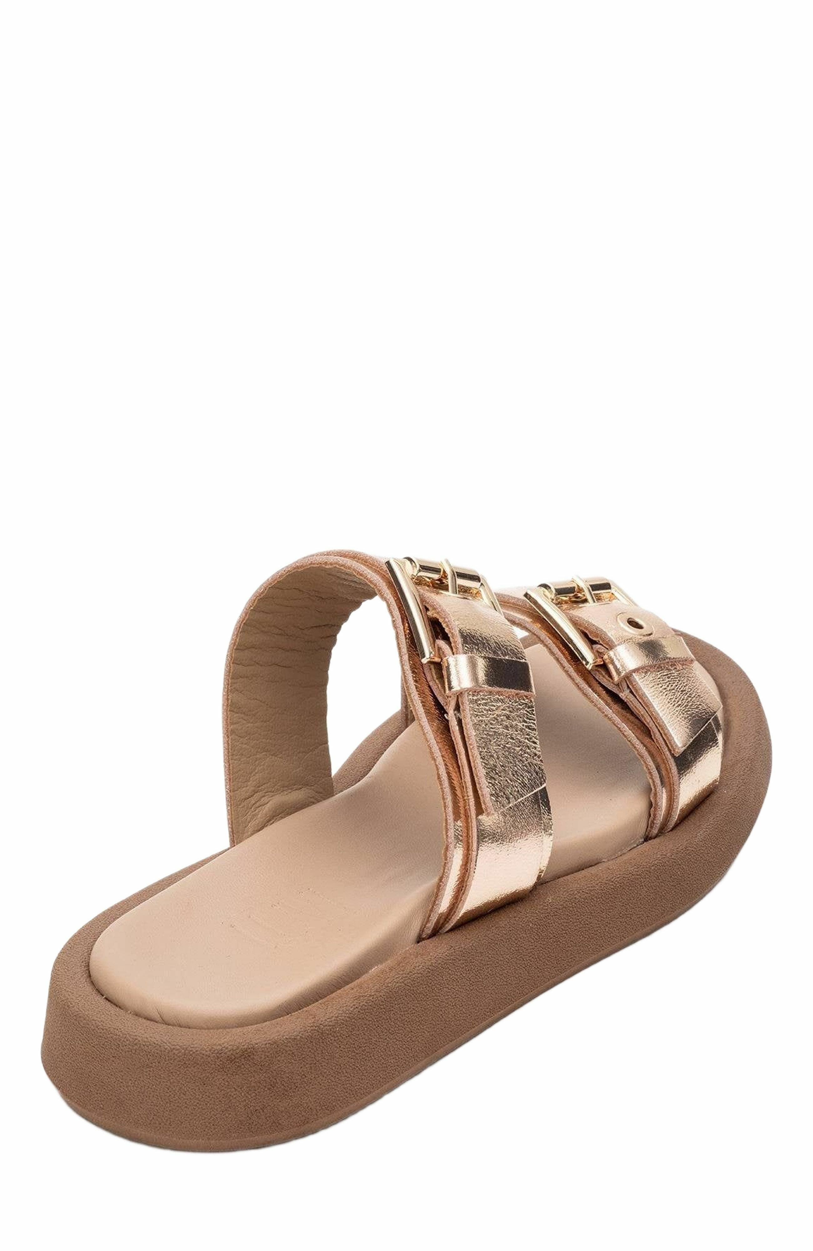 Finezza Leather Two-Strap Sandal, Alternate, color, Rose Leather