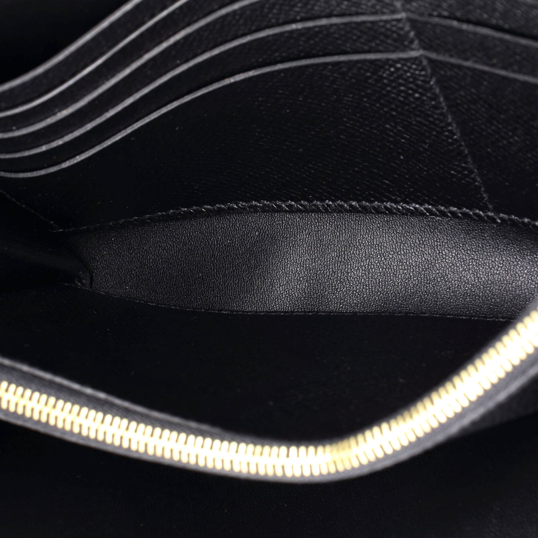 Pre-Owned Hermes Constance To Go Wallet Epsom, Alternate, color, Noir